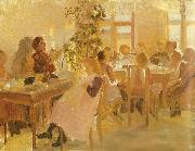Anna Ancher en syskole i skagen oil